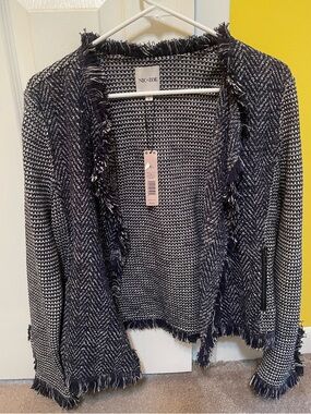 NIC+ZOE
Fringe Mix Knit Jacket - Indigo Multi-Size Large
New with Tags
